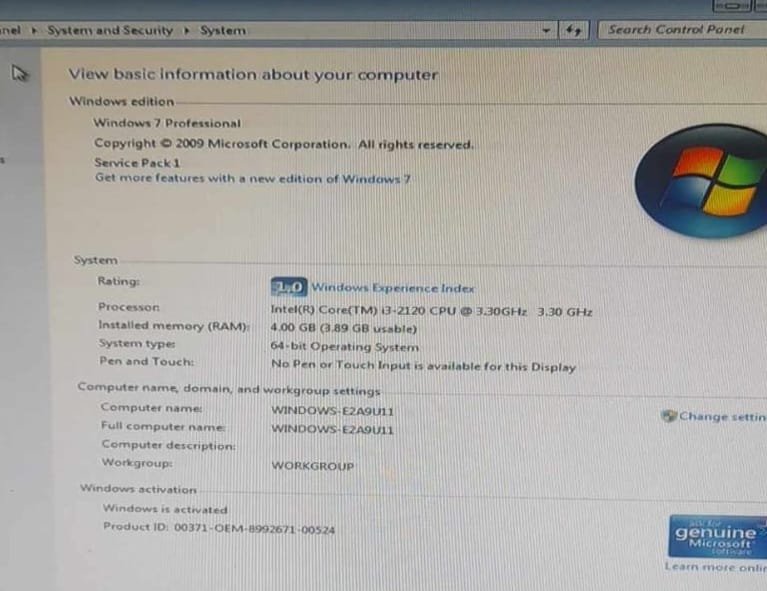 Komputer Desktop Free Kursi Teras