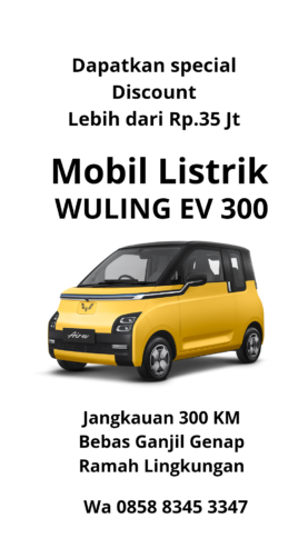 Mobil listrik Wuling air ev 300