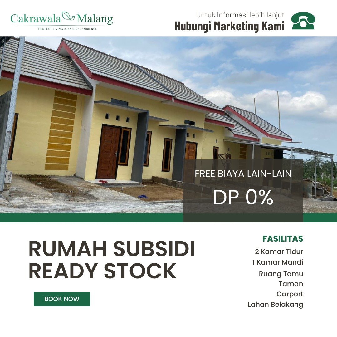 RUMAH SUBSIDI SELATAN KOTA MALANG