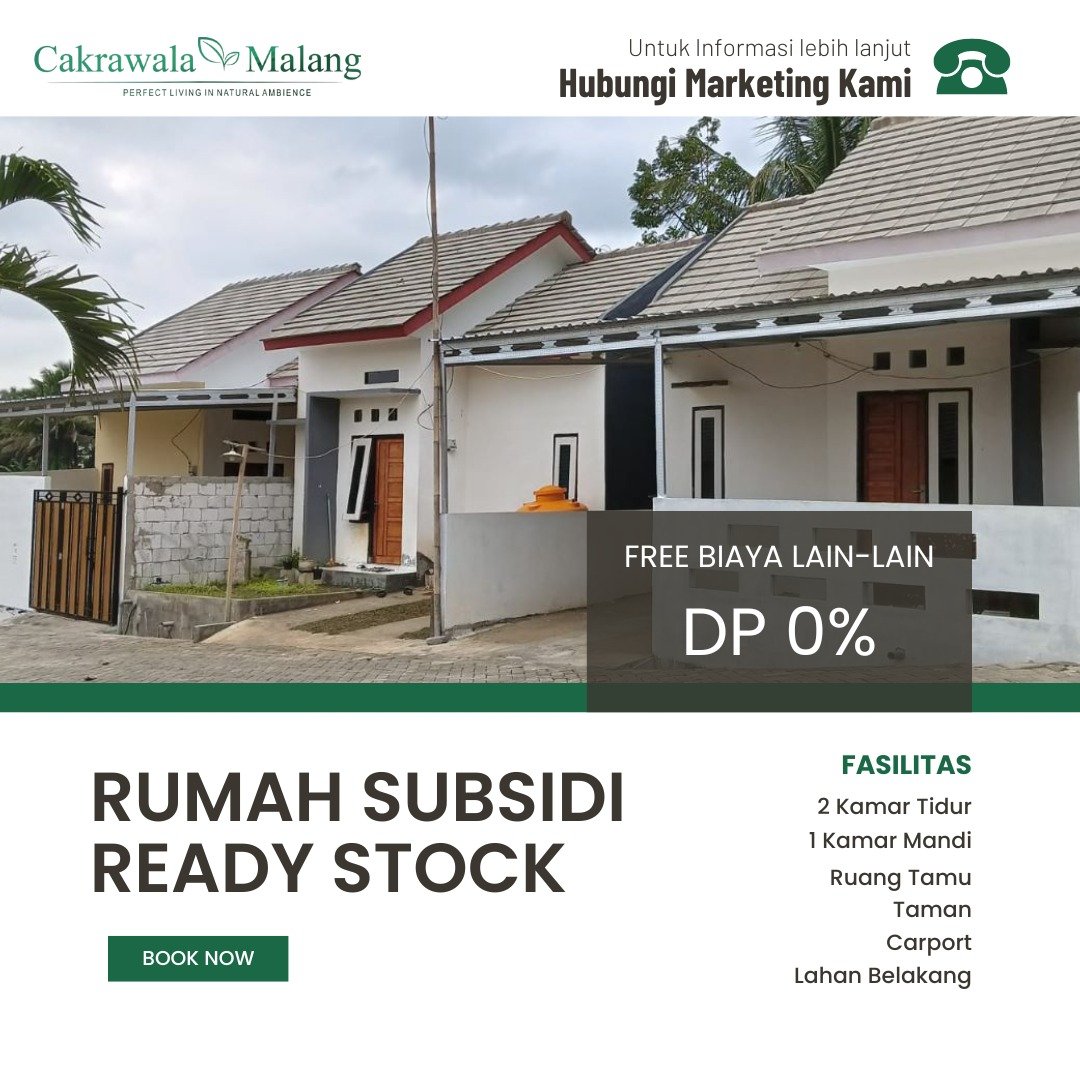 RUMAH SUBSIDI SELATAN KOTA MALANG