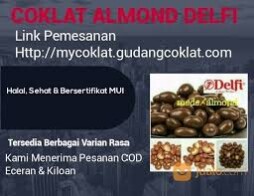 Coklat Almond Delfi Kiloan dan Eceran
