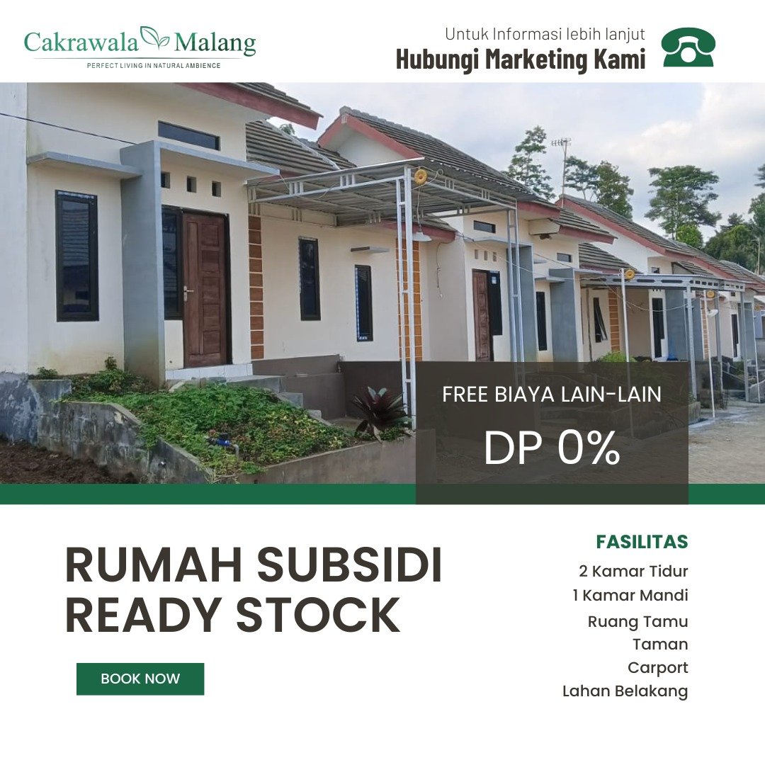 RUMAH SUBSIDI SELATAN KOTA MALANG