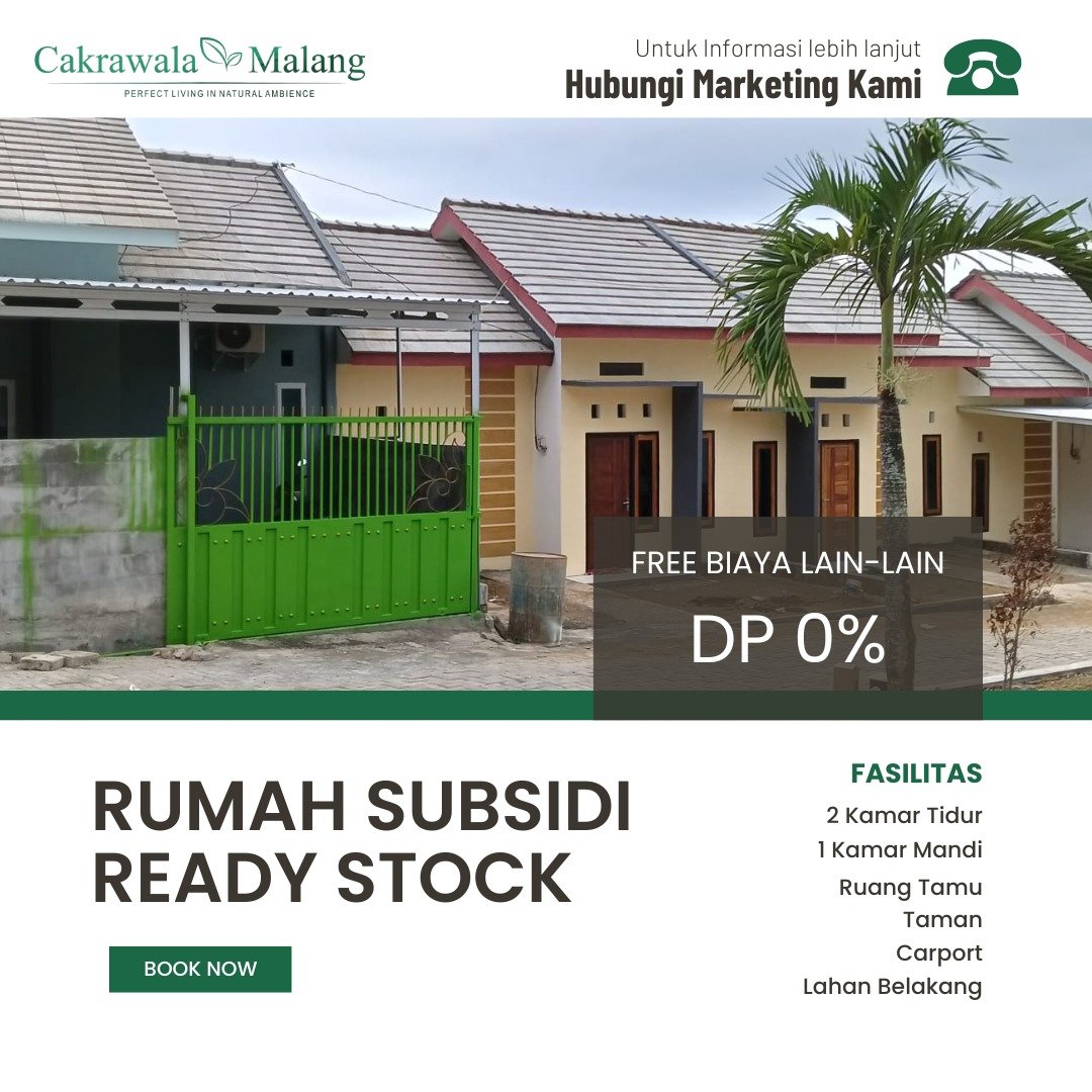 RUMAH SUBSIDI SELATAN KOTA MALANG