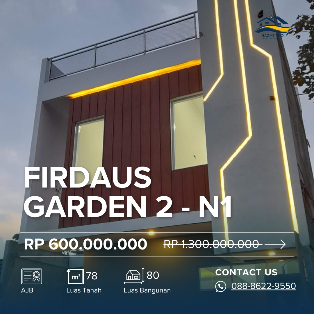 OBRAL RUMAH MURAH DI FIRDAUS GARDEN CIMAHI