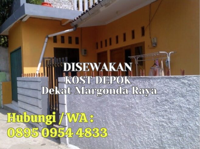 Rumah Petakan/Kost Margonda Depok Strategis Jalan 1 Mobil