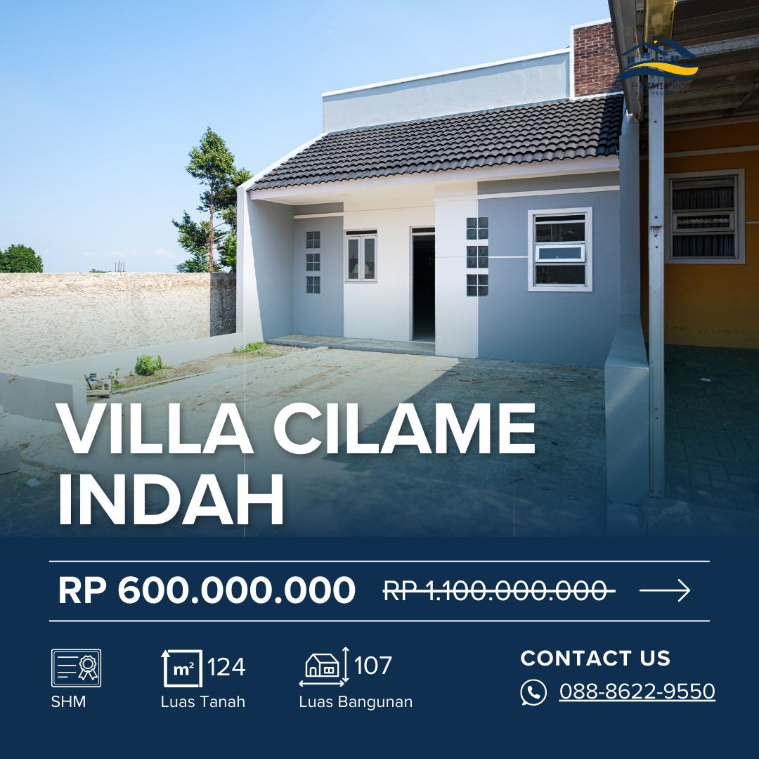 Jual Cepat Rumah di Villa Cilame Indah