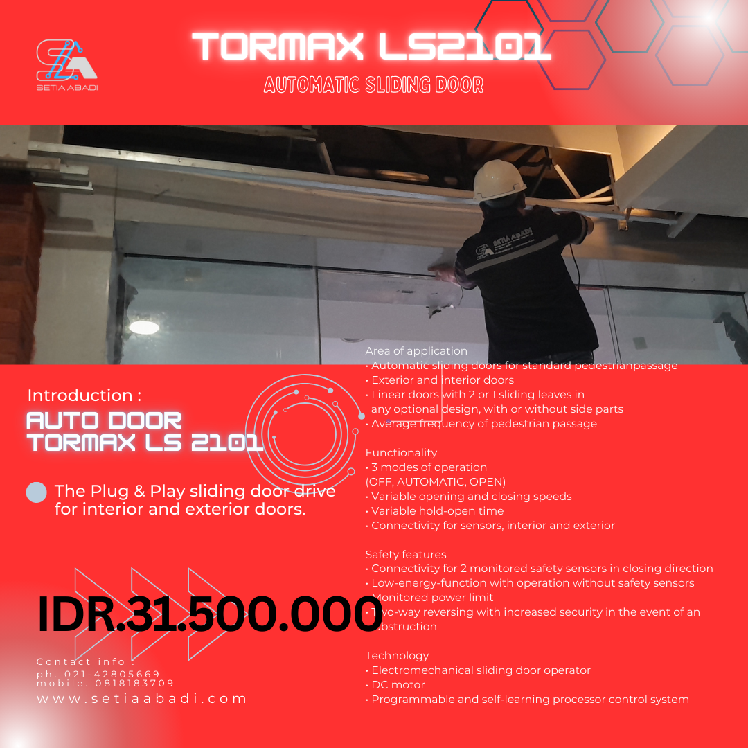 AUTOMATIC DOOR TORMAX LS 2101