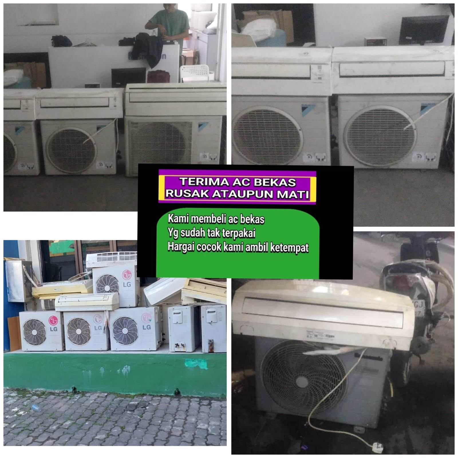 MENERIMA AC BEKAS MATI DIKONDISI APAPUN