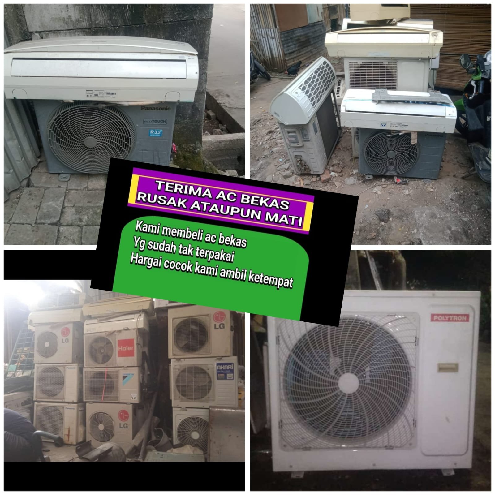 MENERIMA AC BEKAS MATI DIKONDISI APAPUN