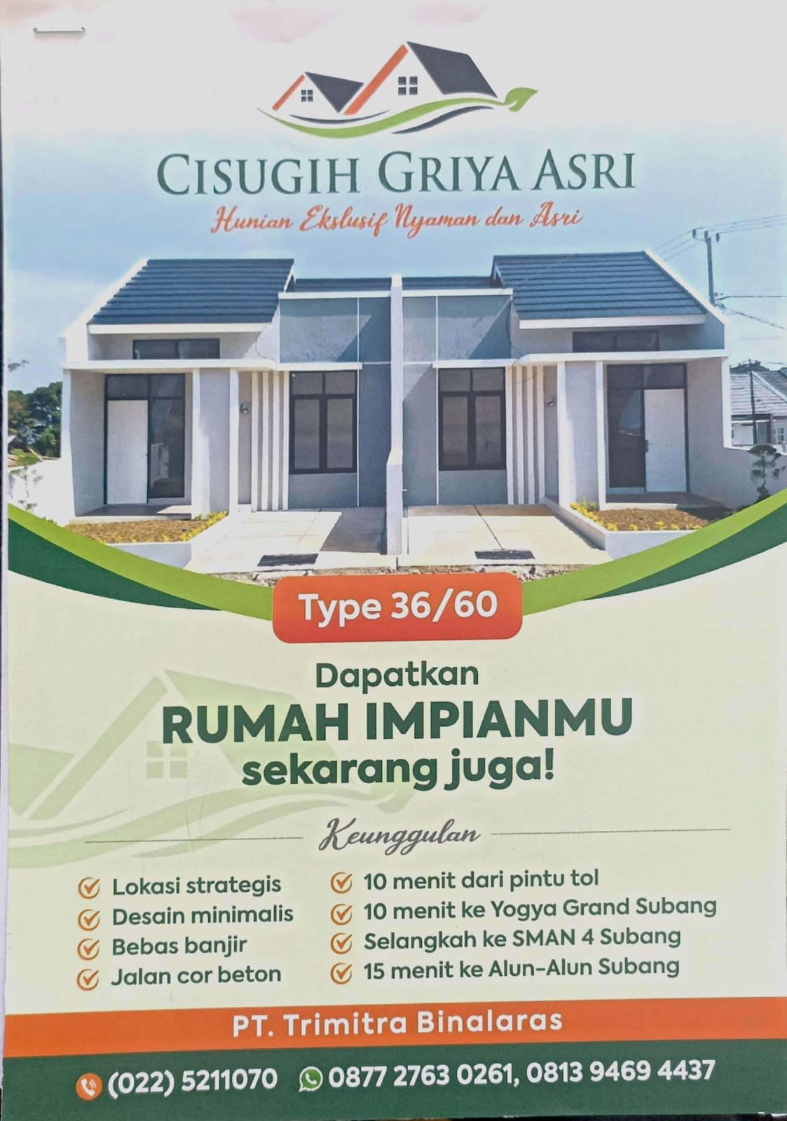 Dijual Rumah all in hanya 1jt