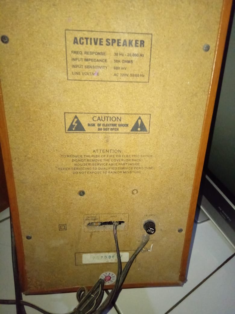 Speker aktif masih normal