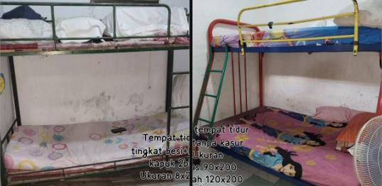 Tempat tidur tingkat besi