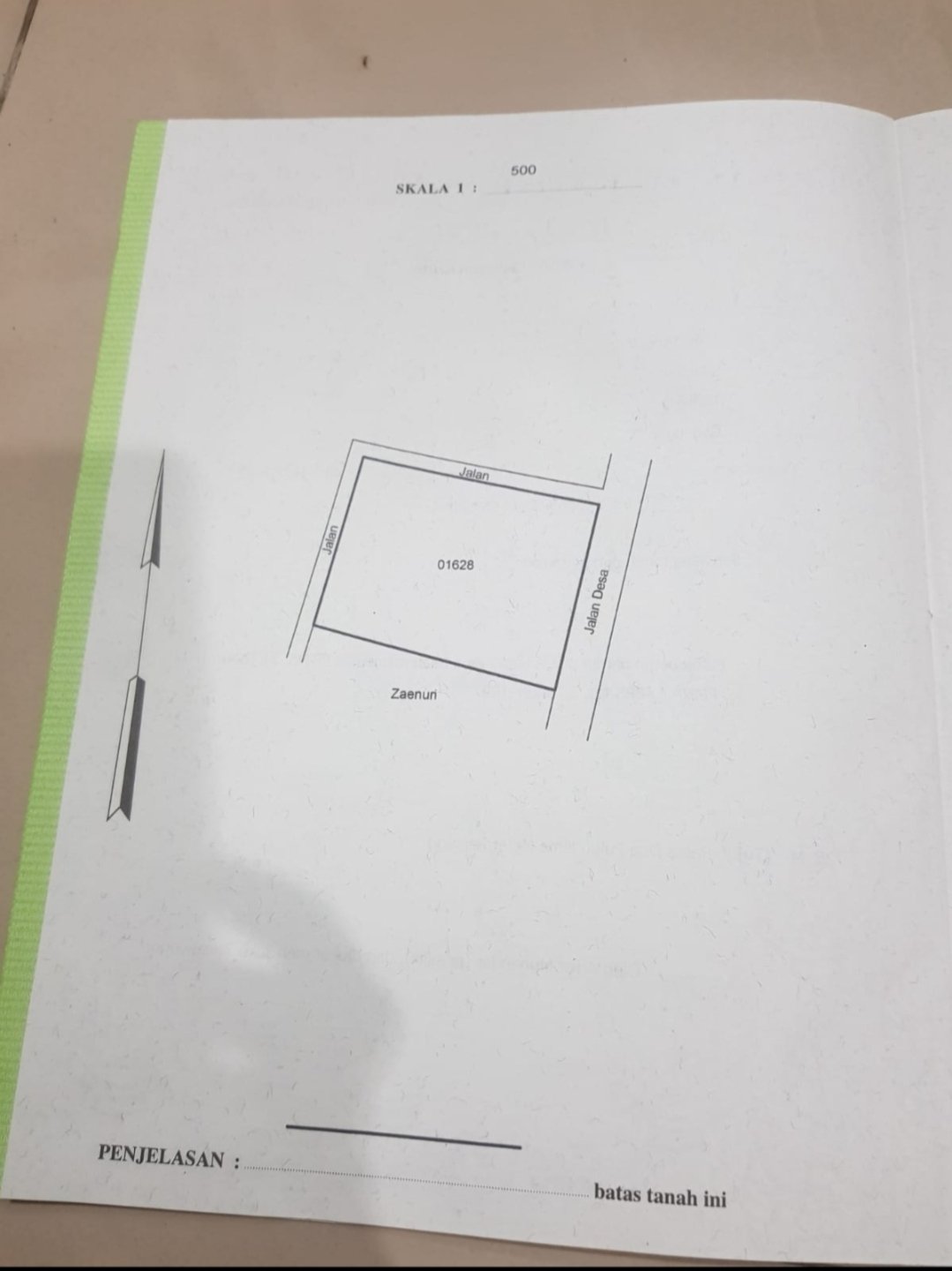 Dijual tanah SHM LT 725 Desa Wisata pinggir kota Salatiga