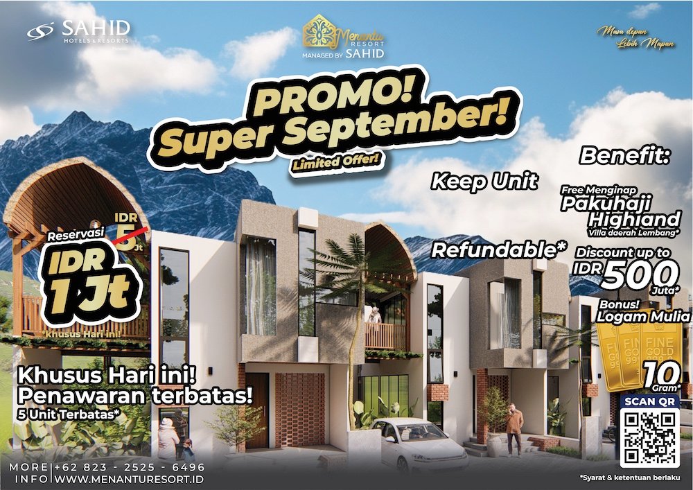 Promo Super Diskon Menantu Resort