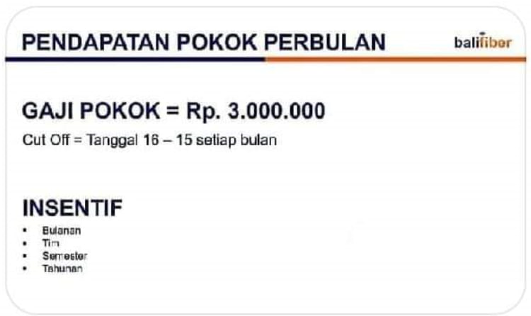 LOKER SALES INTERNET BALI FIBER JAKARTA