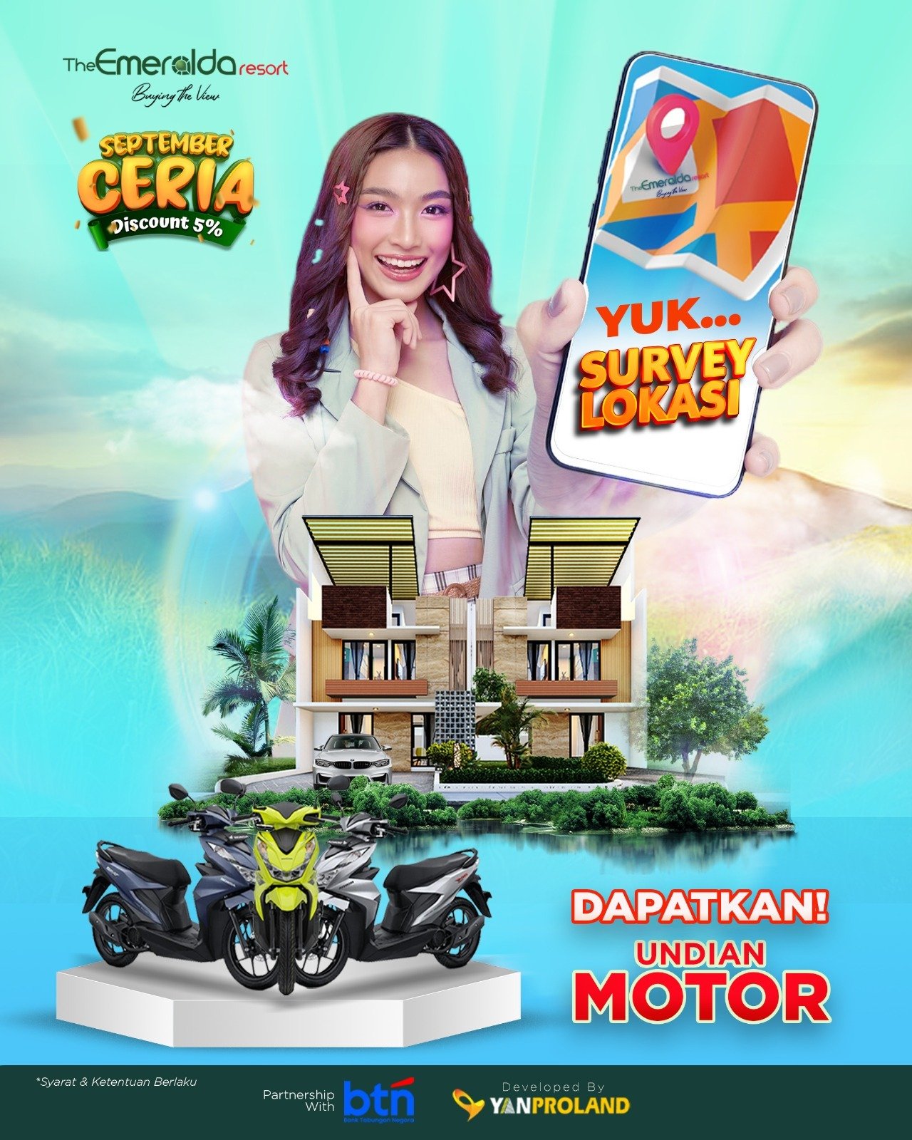 survey lokasi dapat undian motor