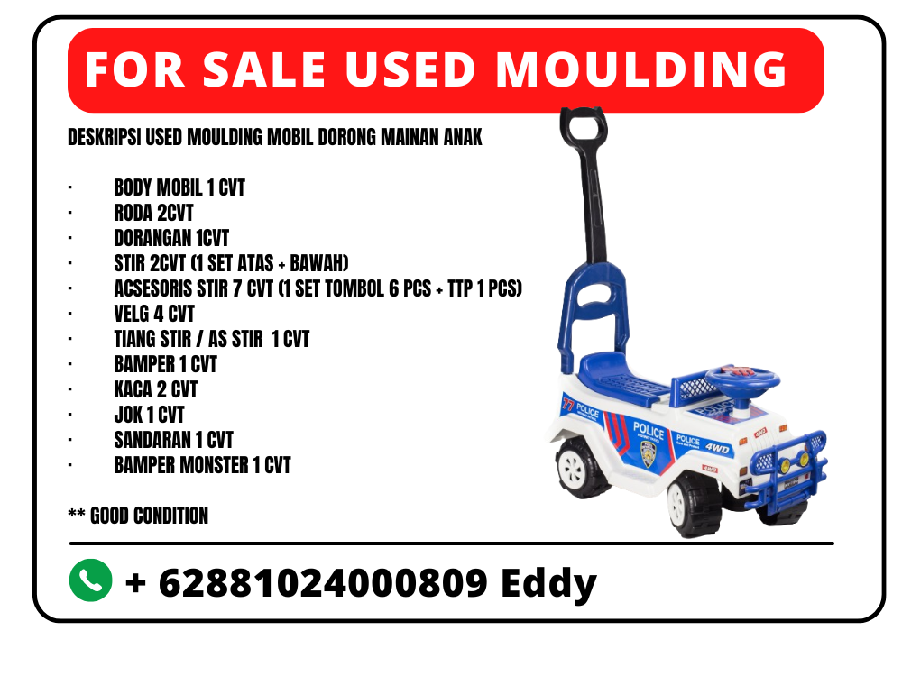 USED Moulding Mobil Mainan Anak