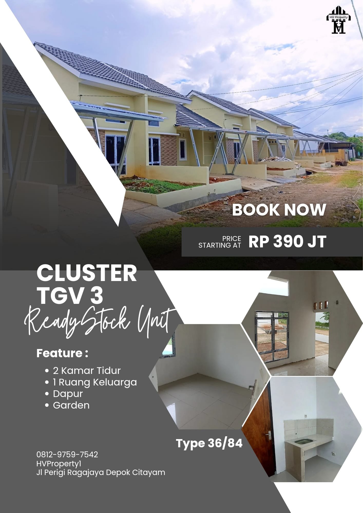 Rumah Ready Stock di Depok Citayam Cicilan 2 jutaan