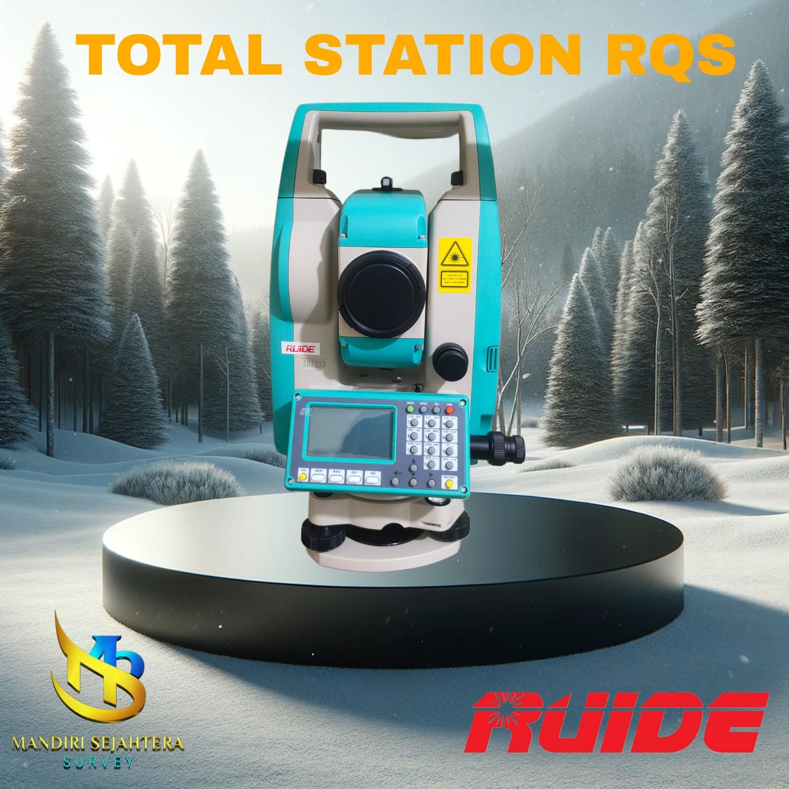 Total Station RUIDE RQS Akurasi ‘2″ Detik Reflectorless US