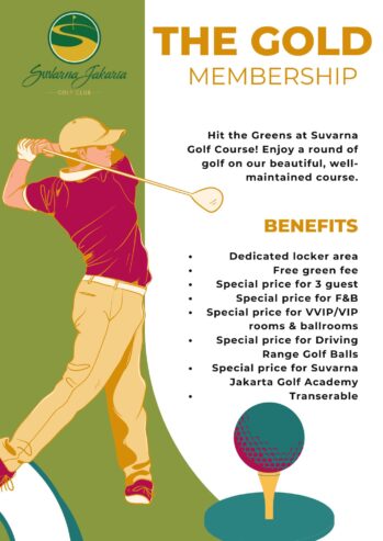 DIJUAL MURAH MEMBERSHIP GOLF SUVARNA SAMPAI DENGAN 2045