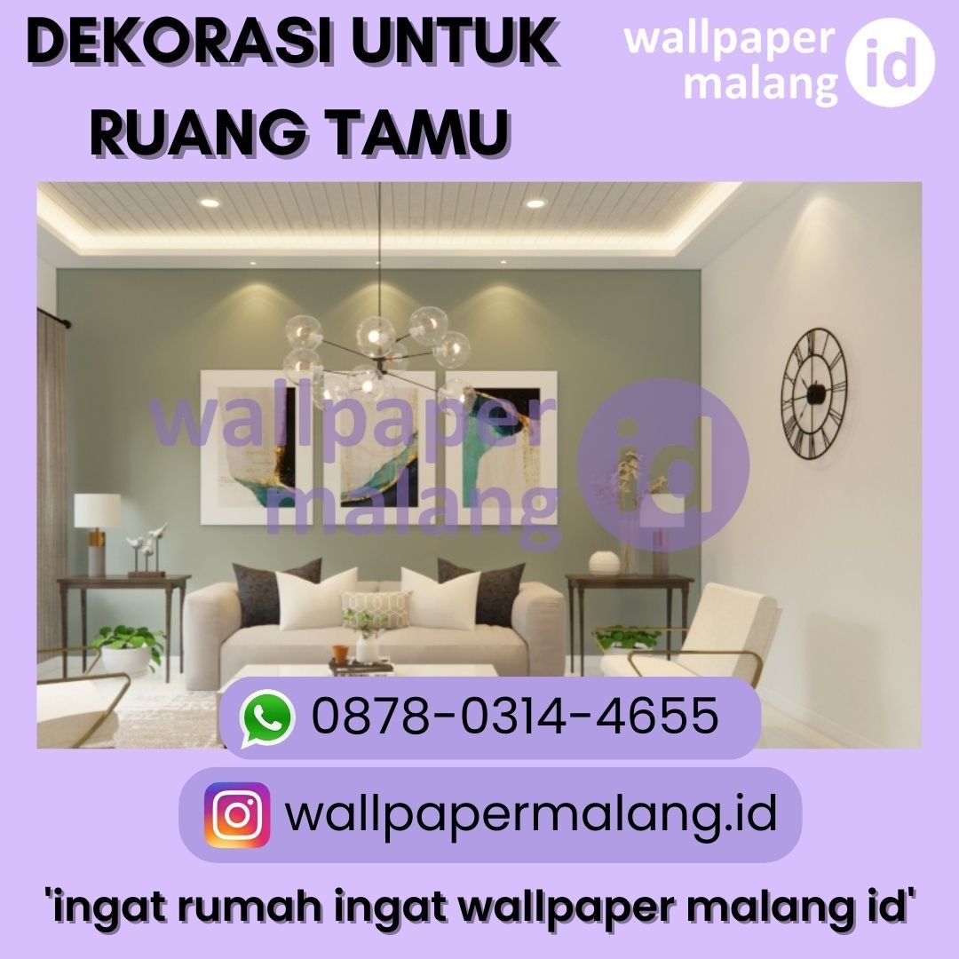 Dekorasi untuk ruang tamu di malang
