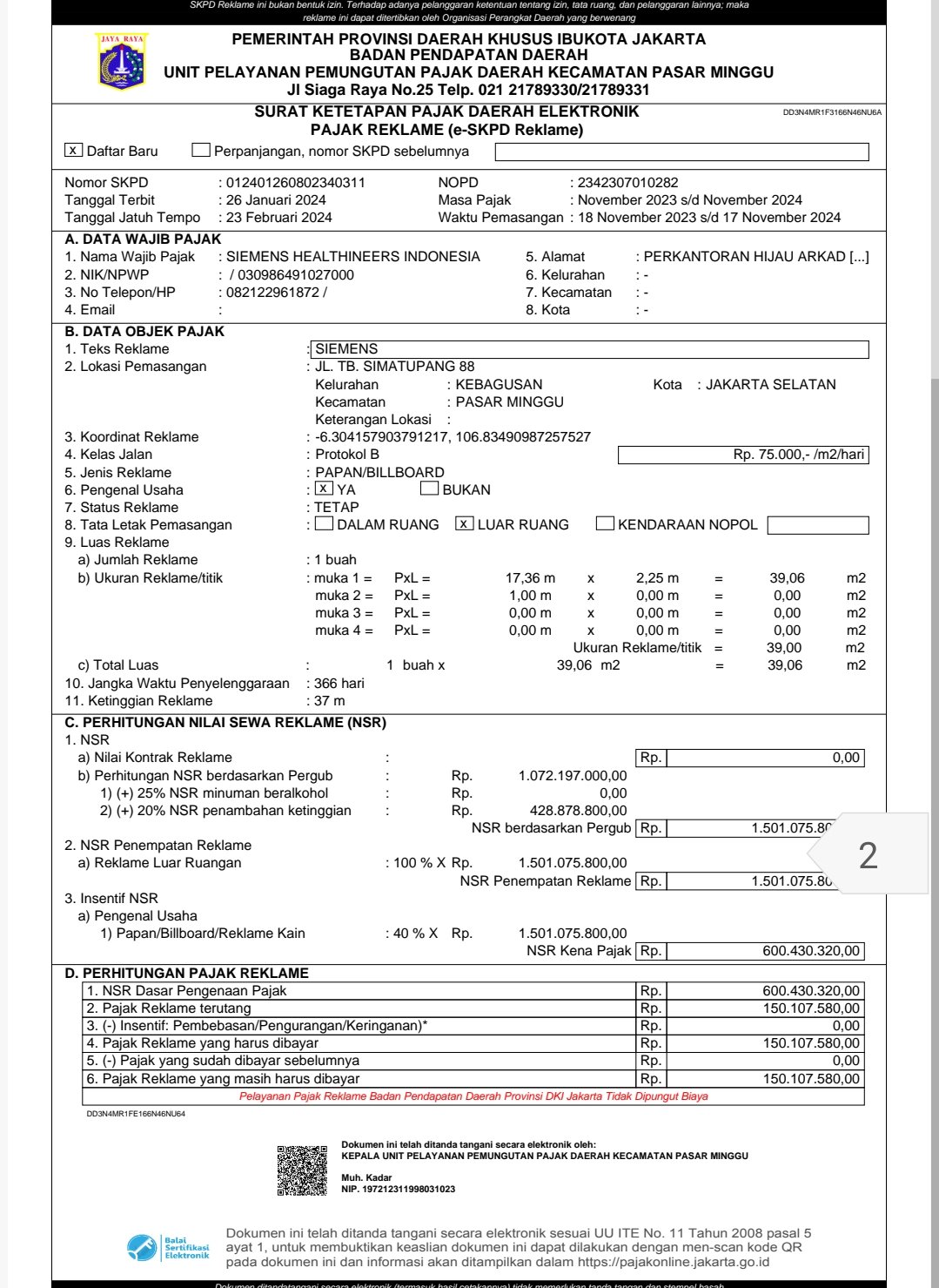 Jasa pajak reklame dan izin reklame