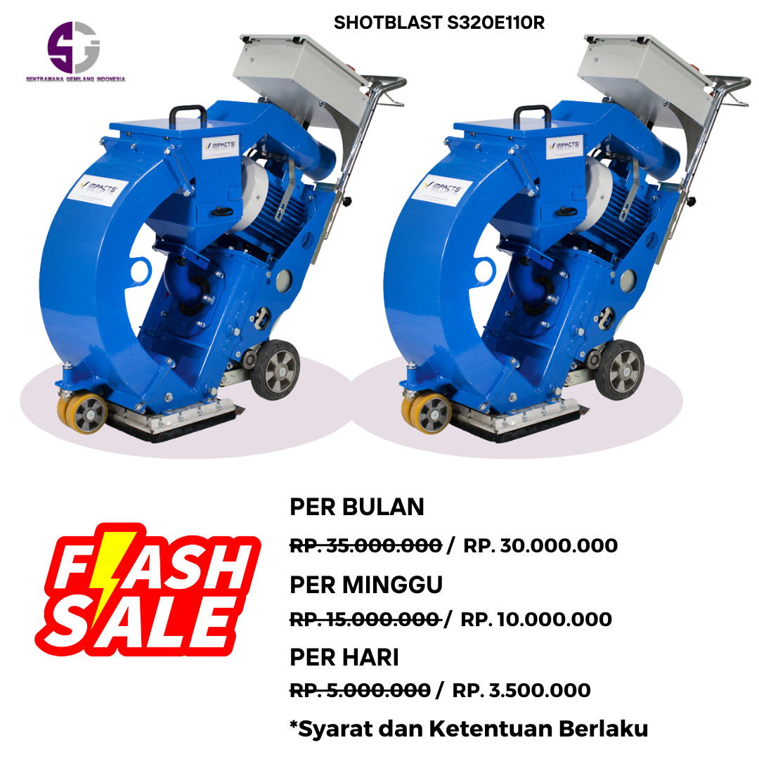 SEWA MESIN SHOTBLAST S320E110R