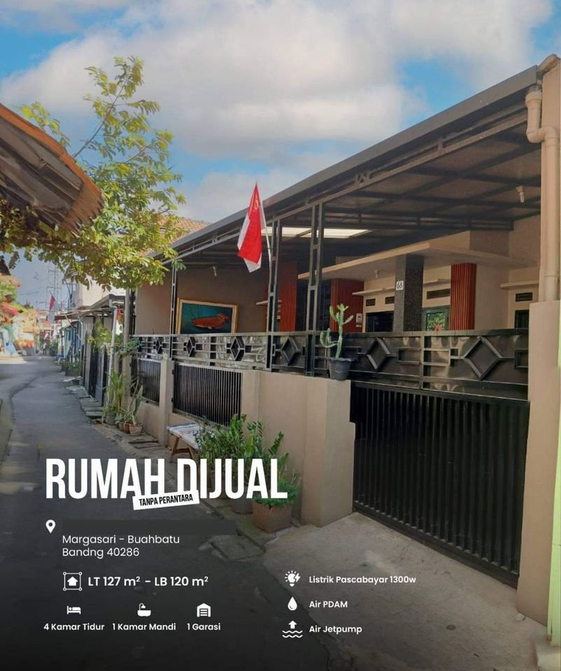 Jual rumah di gang full dengan perabot