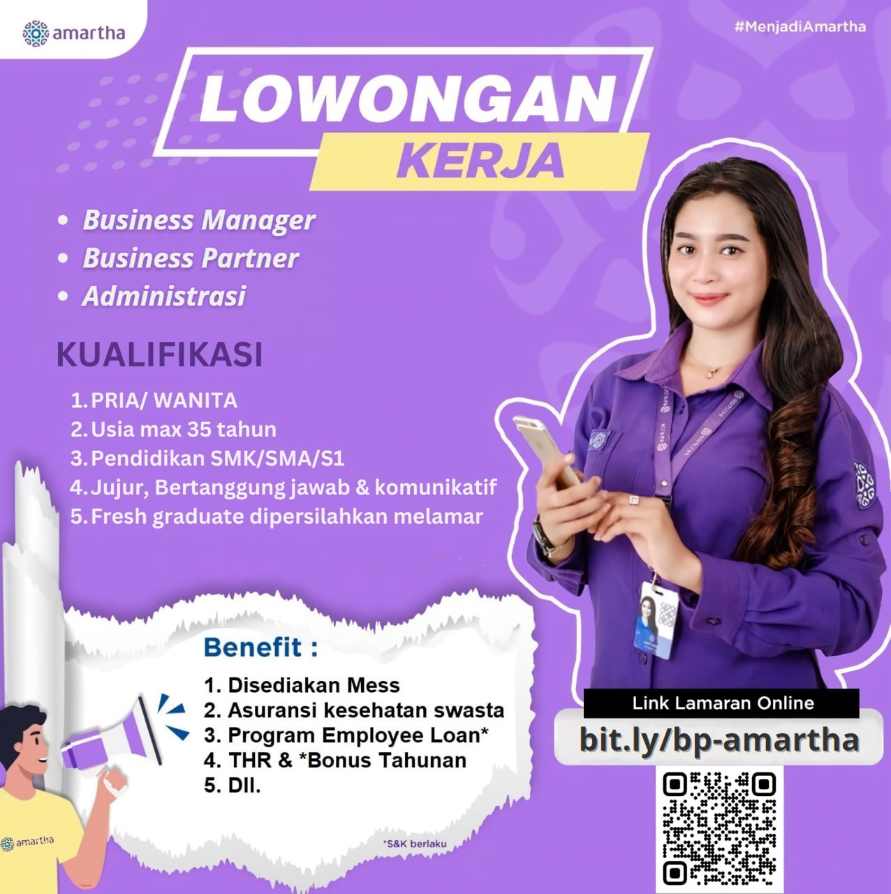 Di butuhkan Lowongan pekerjaan