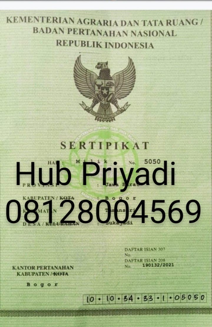 Jual Tanah Murah Dibawah Harga Pasaran BU