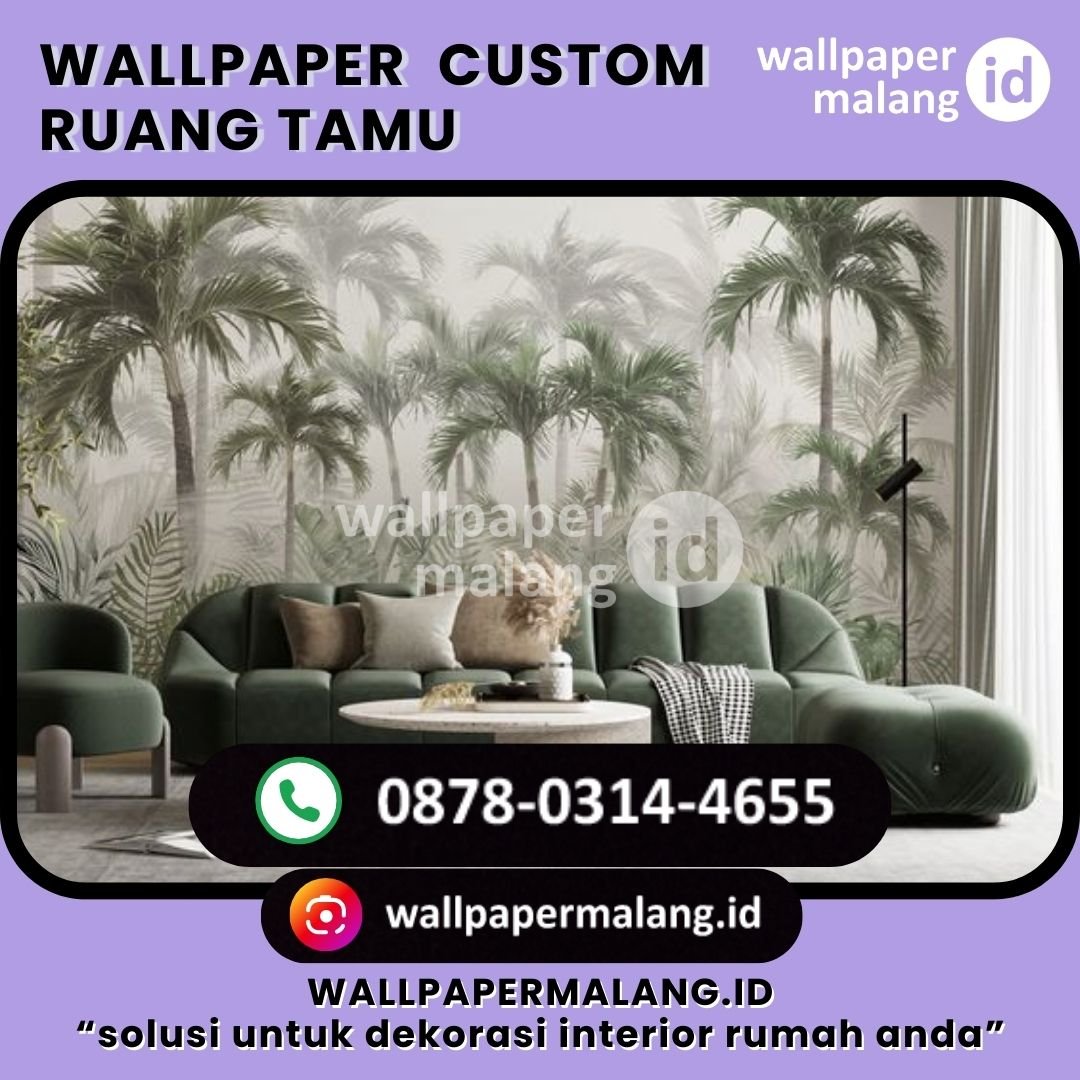 jual wallpaper custom rainy forest