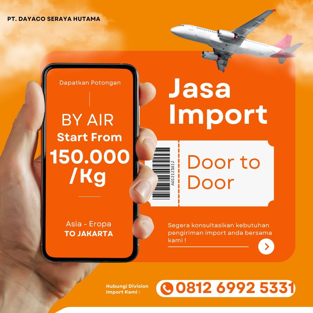 Jasa Import Eropa to Jakarta Door to Door
