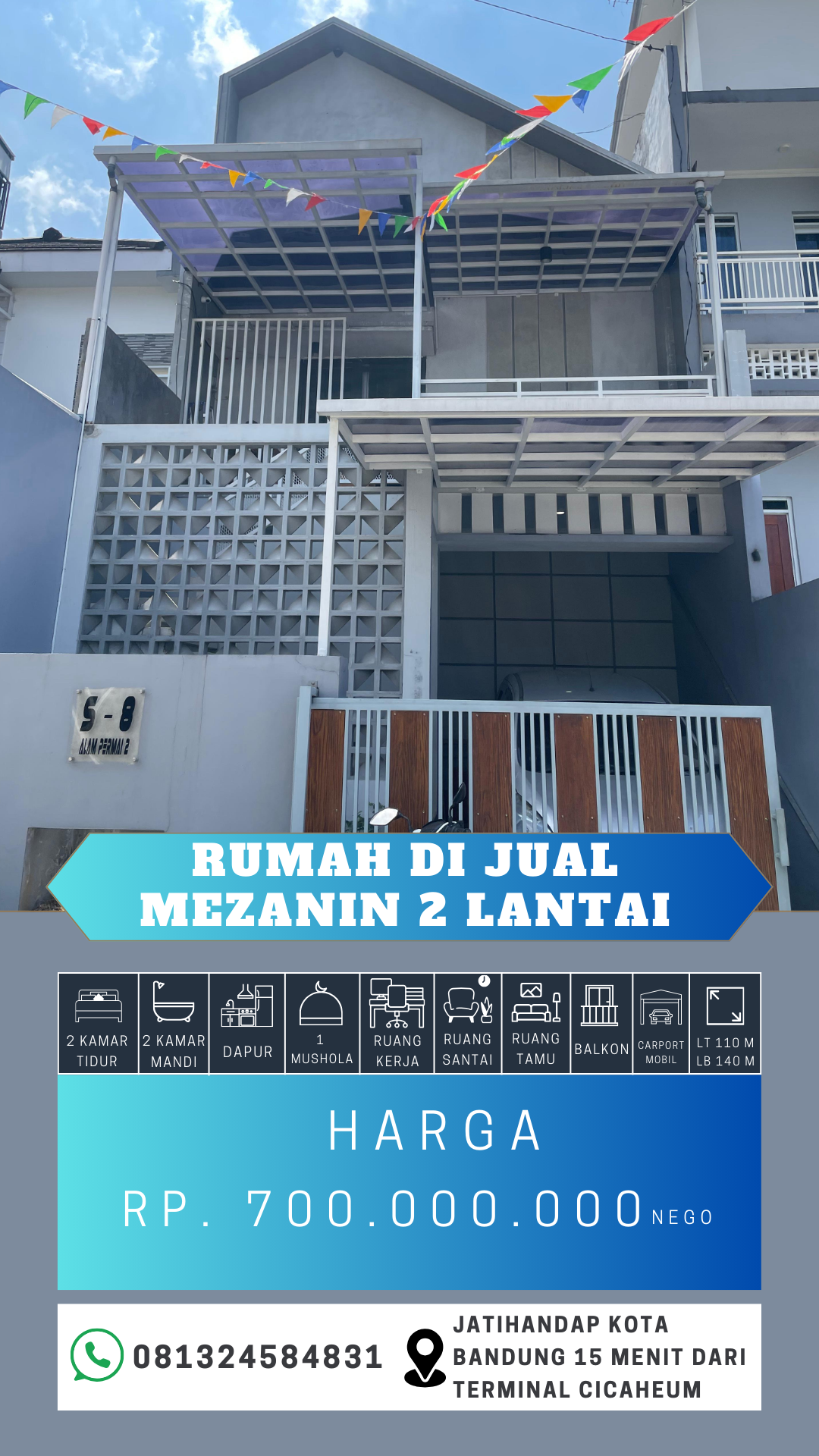 Rumah Murah Bandung Siap Huni