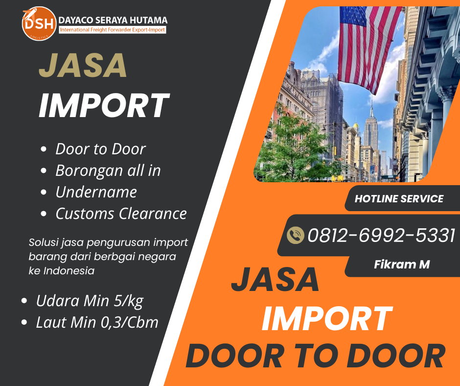 JASA IMPORT USA TO JAKARTA – MURAH