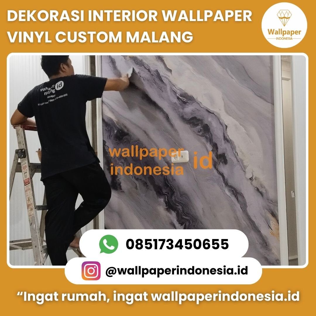 DEKORASI WALLPAPER VINYL CUSTOM MALANG
