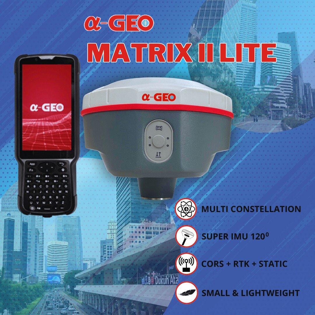 GPS Geodetik RTK Alpha Geo MATRIX II Lite IMU