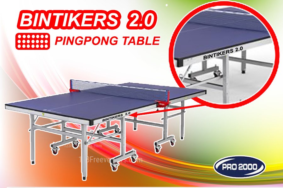 Tenis meja pingpong merk BINTIKERS 2.0