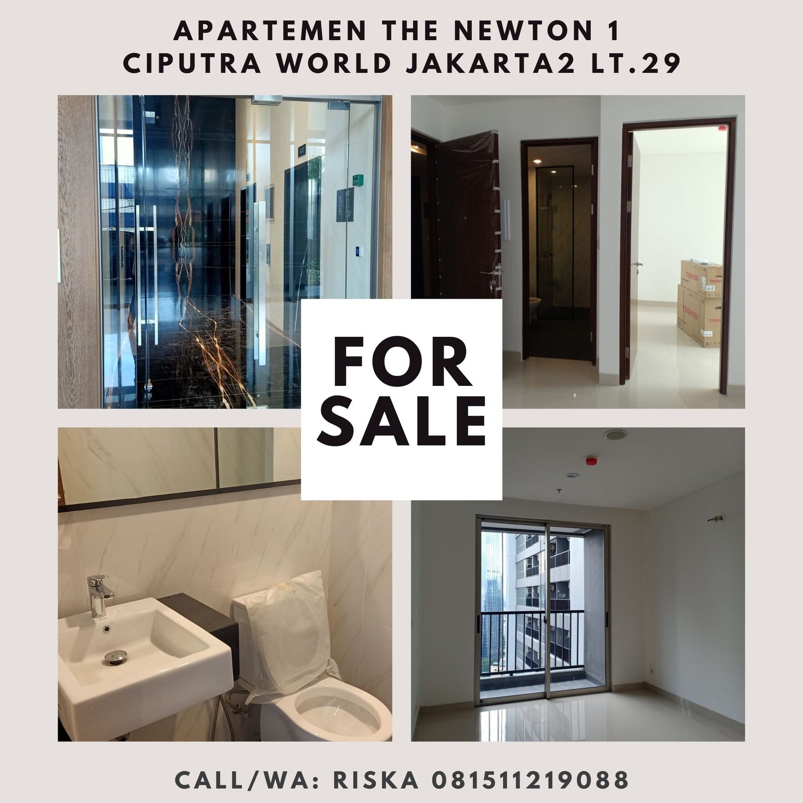 Dijual Apartemen The Newton 1 Ciputra World Jakarta