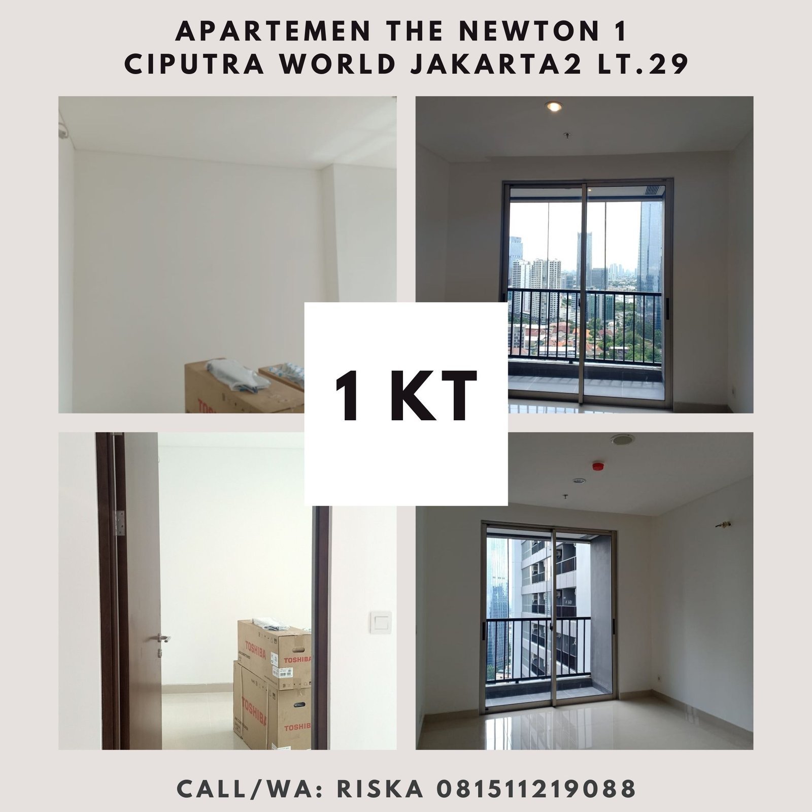 Dijual Apartemen The Newton 1 Ciputra World Jakarta