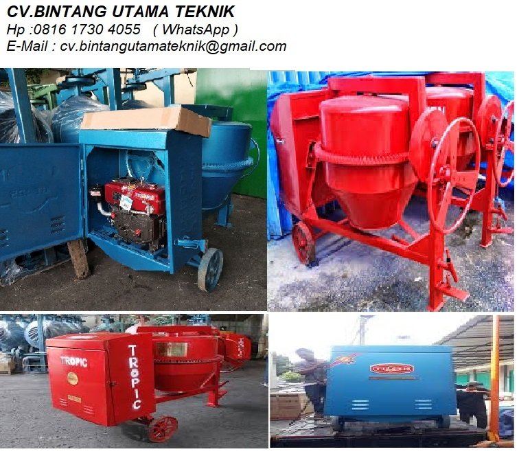 Jual Mesin Molen Beton,Bucket Cor,JUAL PLAT COMPACTOR, Dll