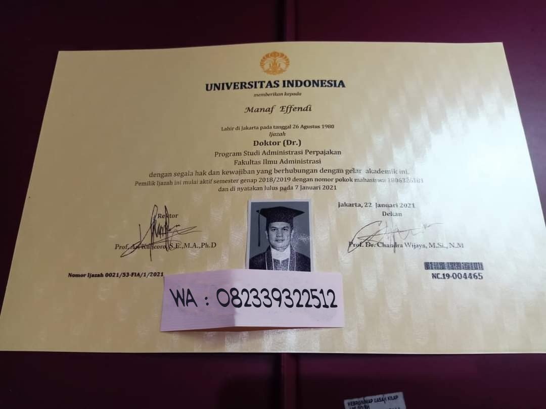 PEMBUATAN JASA IJAZAH ASLI TERPERCAYA