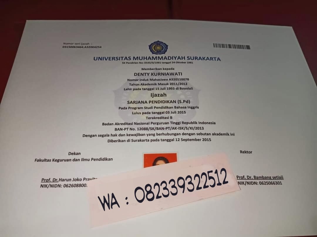 PEMBUATAN JASA IJAZAH ASLI TERPERCAYA