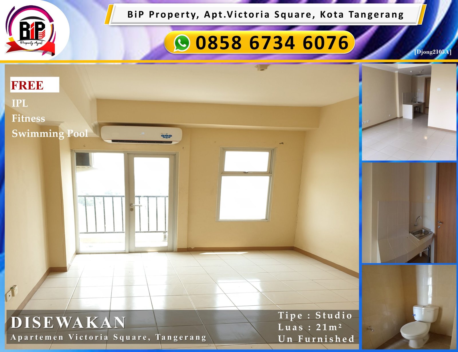 Disewakan Apartemen Victoria Square Termurah diTangerang