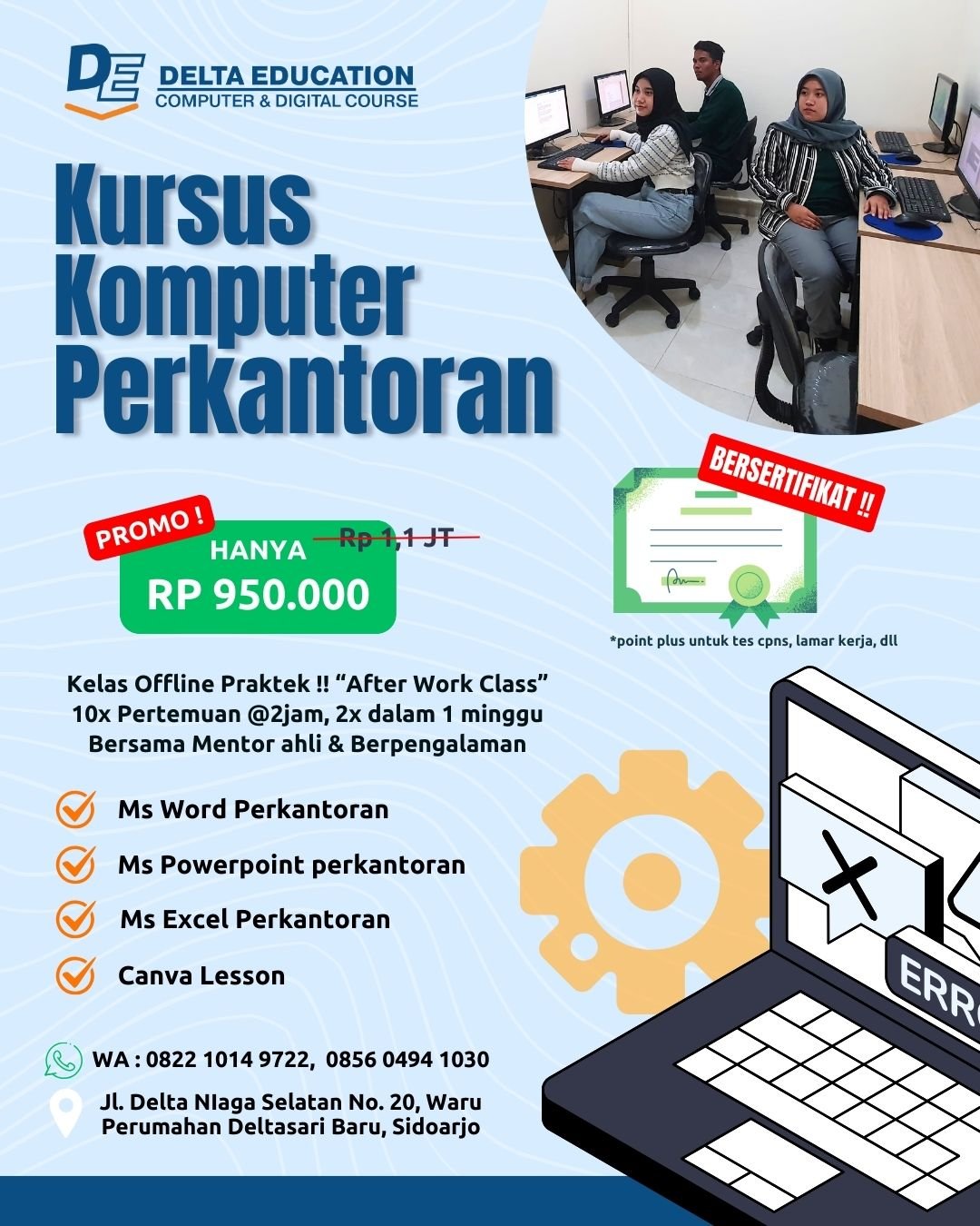 KELAS KOMPUTER PERKANTORAN