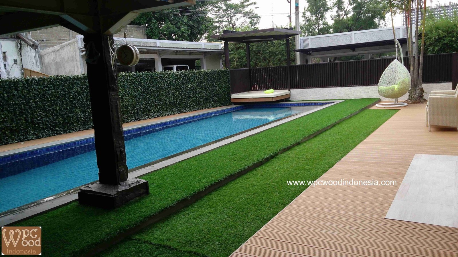 Kayu Kolam Renang, Decking Wpc, Floor Deck, Lantai Decking,