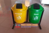 Tempat Sampah Bulat Dua Warna 568 / Tempat Sampah